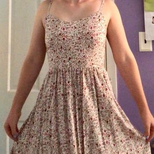 Pink/green floral Garage sundress